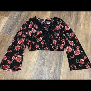 Floral crop top